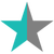 Cyan-Half star