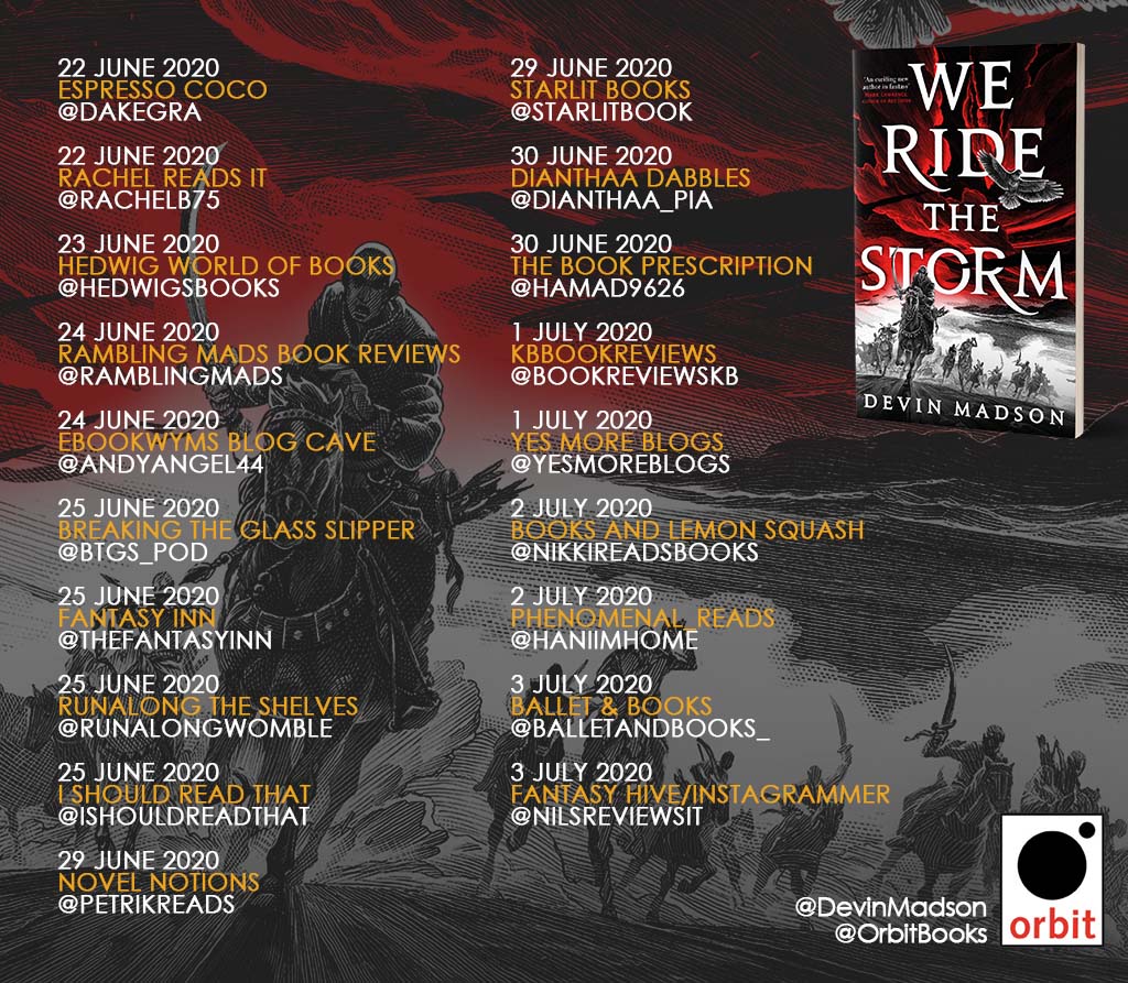 We ride the storm blog tour banner