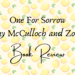 one for sorrow book review header