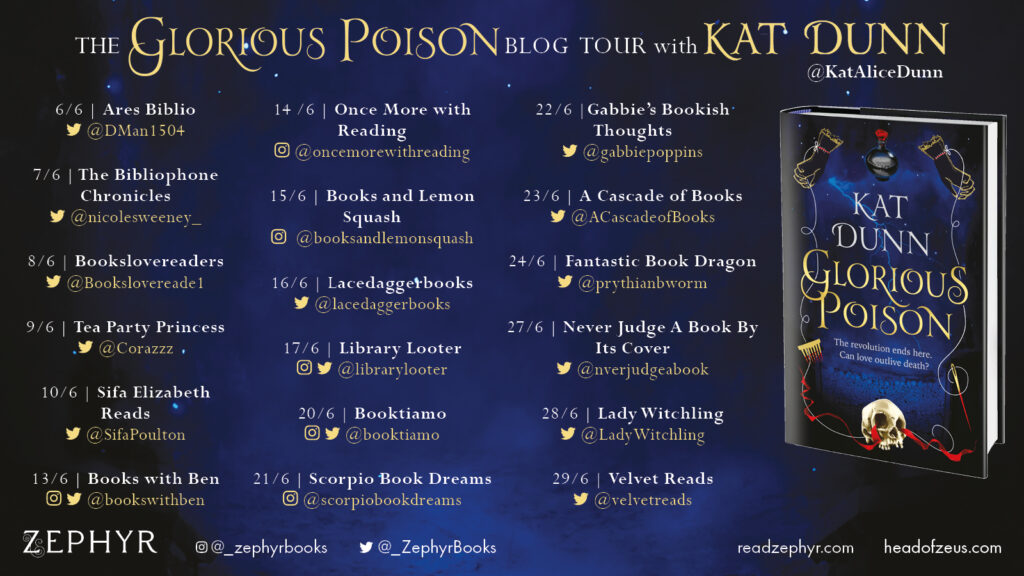 Glorious Poison blog tour banner